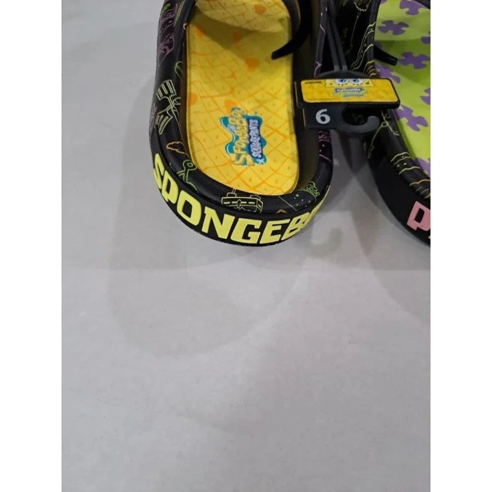 Sponge Bob & Patrick Waterproof Lightweight 2D Sandals Men's Size 9